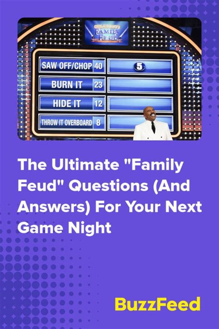 100+ Family Feud questions and answers for your game night