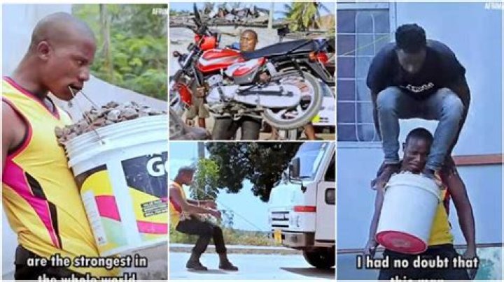 African Hulk: Video of Strong Man Dragging Truck With His Mouth Stirs Massive Reactions Online