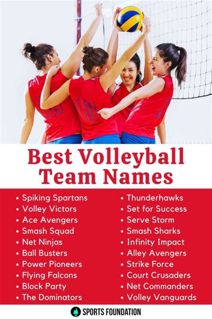 Awesome And Clever Team Names For Volleyball Enthusiasts
