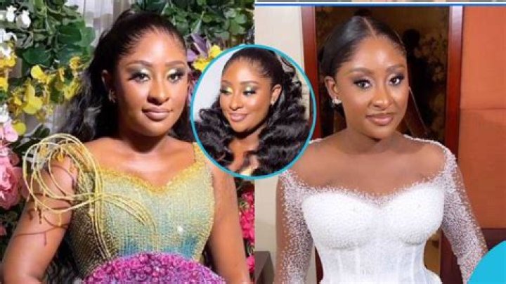Bride Who Resembles Ini Edo Looks Stunning in a Strapless Kente Gown With Unique Beading: "Pretty"
