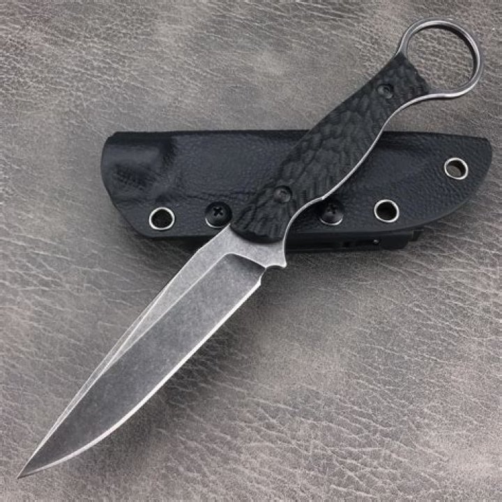 Buck Akonua USA Fixed Blade Knife Full Tang W/ Sheath NICE for Sale