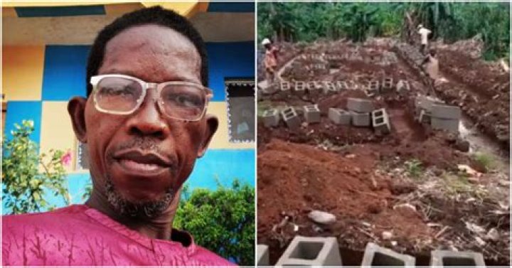 Colleagues Commence Construction Work at Dejo Tunfulu’s Empty Land Where He Was Buried, Video Emerges