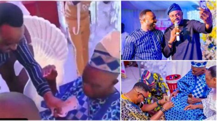 Femi Adebayo, Akin Olaiya, Others Make Money Rain at Odunlade’s Dad’s Retirement Party in Ogun, Video Trend