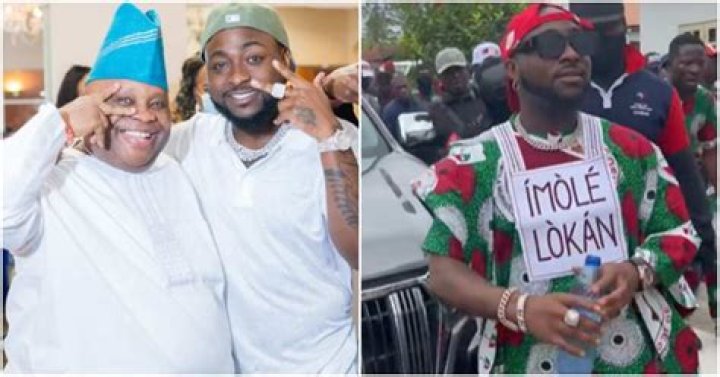 “Fire for Fire”: Davido Rocks ‘Imole Lokan’ Agbada in Osun, Walks With Entourage As He Drums Support for Uncle