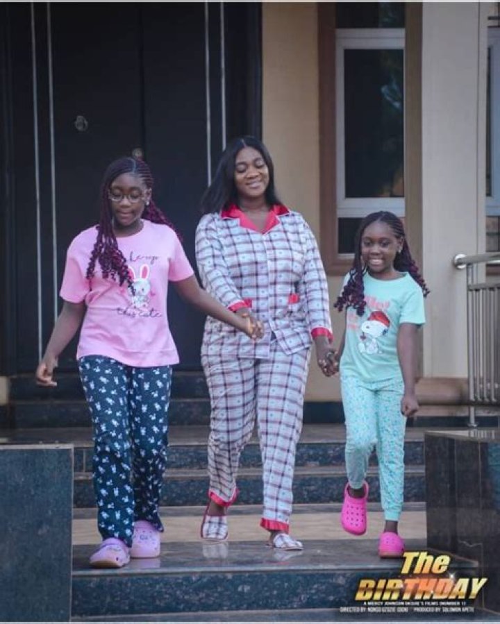 Mercy Johnson's Baby Purity's First Day At School