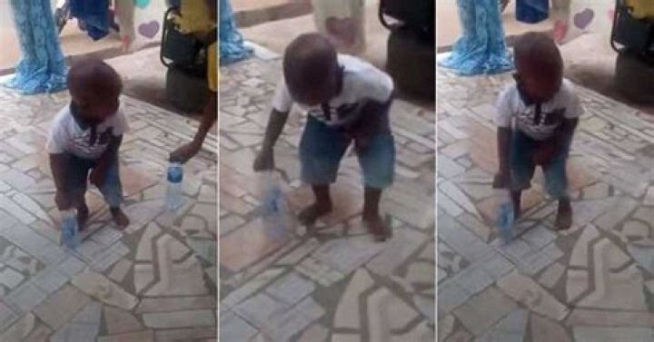"Small Pikin Don Dey Use Juju": Little Boy Kills Bottle Flip Challenge in Viral Video, People Hail Him