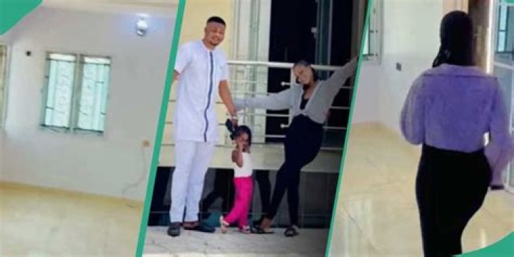 “The Wife Sakara Pass Husband”: Lady Celebrates Building New House with Partner, Shows the Interior