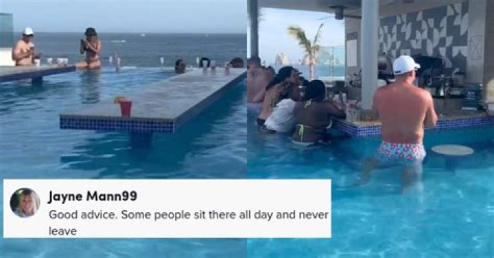 TikToker Reveals Disgusting Truth About Swim-up Pool Bars