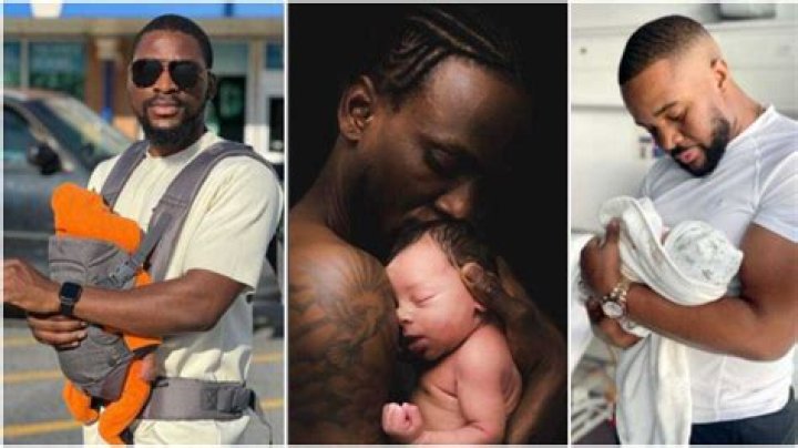 Tobi Bakre, Williams Uchemba, Other Nigerian Male Celebrities who Slay With Their Newborn Babies