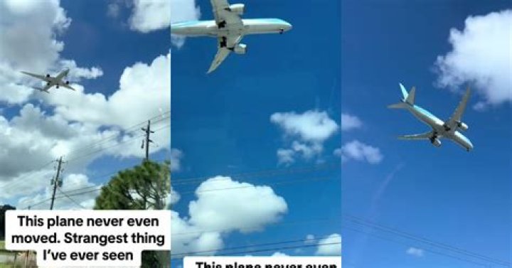 Viral Clip of Plane Not Moving in Sky Bewilders Internet, Is It an Optical Illusion?