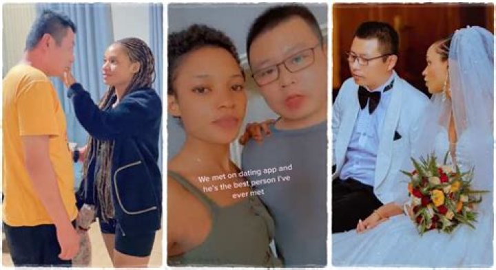 "We Met Online And He Bought Me a Car": Lady Falls in Love With Oyinbo Man She Saw on Dating App, Marries Him