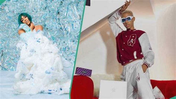 "Wetin B This?" James Brown Rocks Pink Feather Dress for Birthday, Fans Celebrate Him in a Funny Way